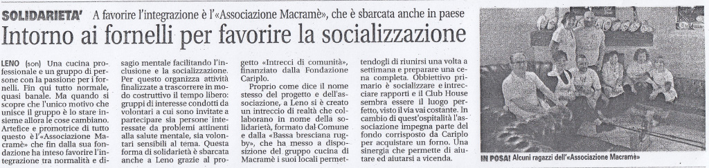 Articolo sul giornale